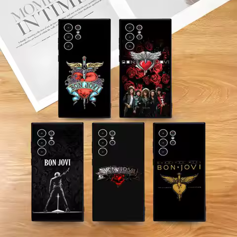 B-Bon J-Jovi Band Phone Case for Samsung S series s20 s21 s22 s23 s24 FE Plus Ultra TPU Soft to Skin-friendly case