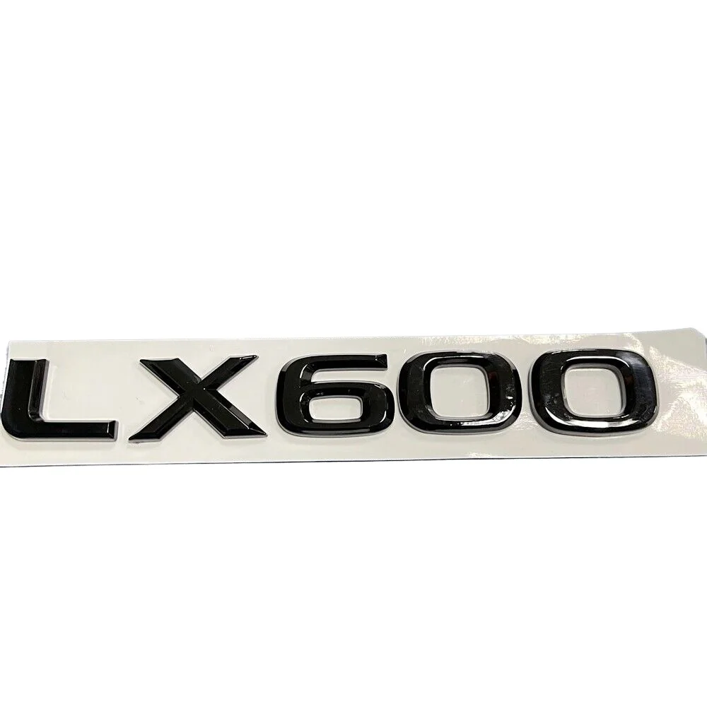

1X For LX600 EMBLEM REAR LIFTGATE BADGE TRUCK STICKER REPLACE GLOSS BLACK NEW