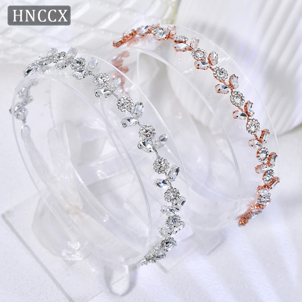 

YouLaPan Small Flowers Rhinestone Headband Trendy Bridal Headdress Elegant Women Headdress Wedding Dress Hair Accessories HP309