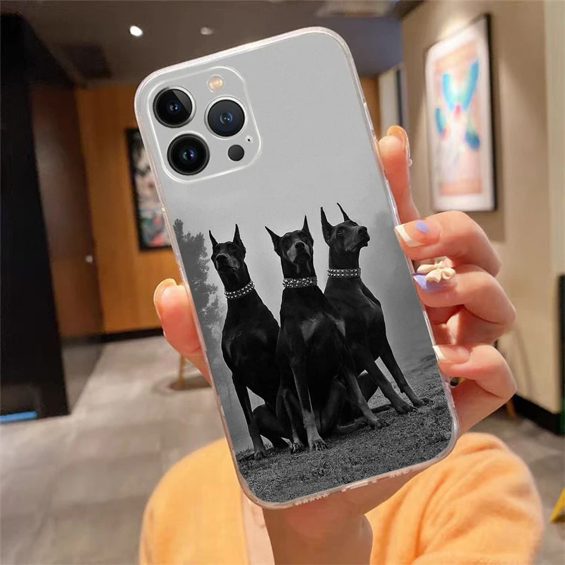

Phone Case For iphone 17ProMax Air 16 15 14 13 Pro Max 15 16 Pro 15Plus Doberman Dog Animal