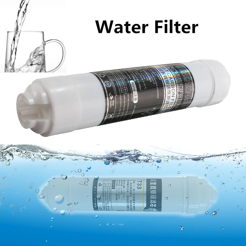 For Home Kitchen Water Purifier 10inch T33 Rear Activated Carbon Filter Water Purifier Water Filters Cartridges