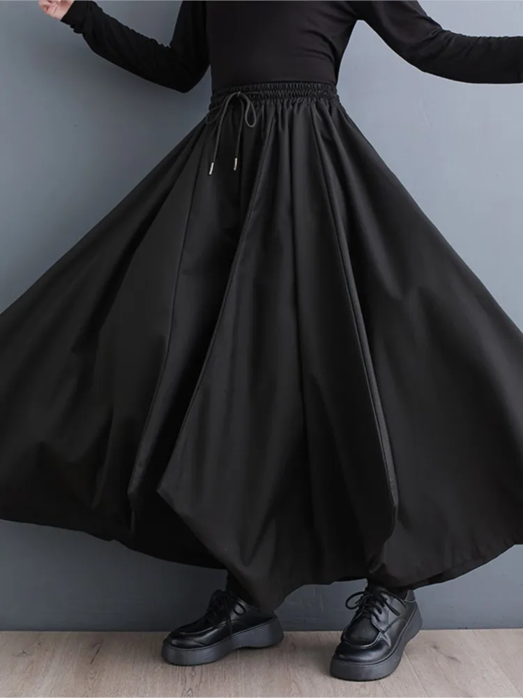 Pantaloni lanterna primaverili oversize da donna pantaloni da donna a pieghe moda casual a vita alta pantaloni da donna larghi larghi irregolari