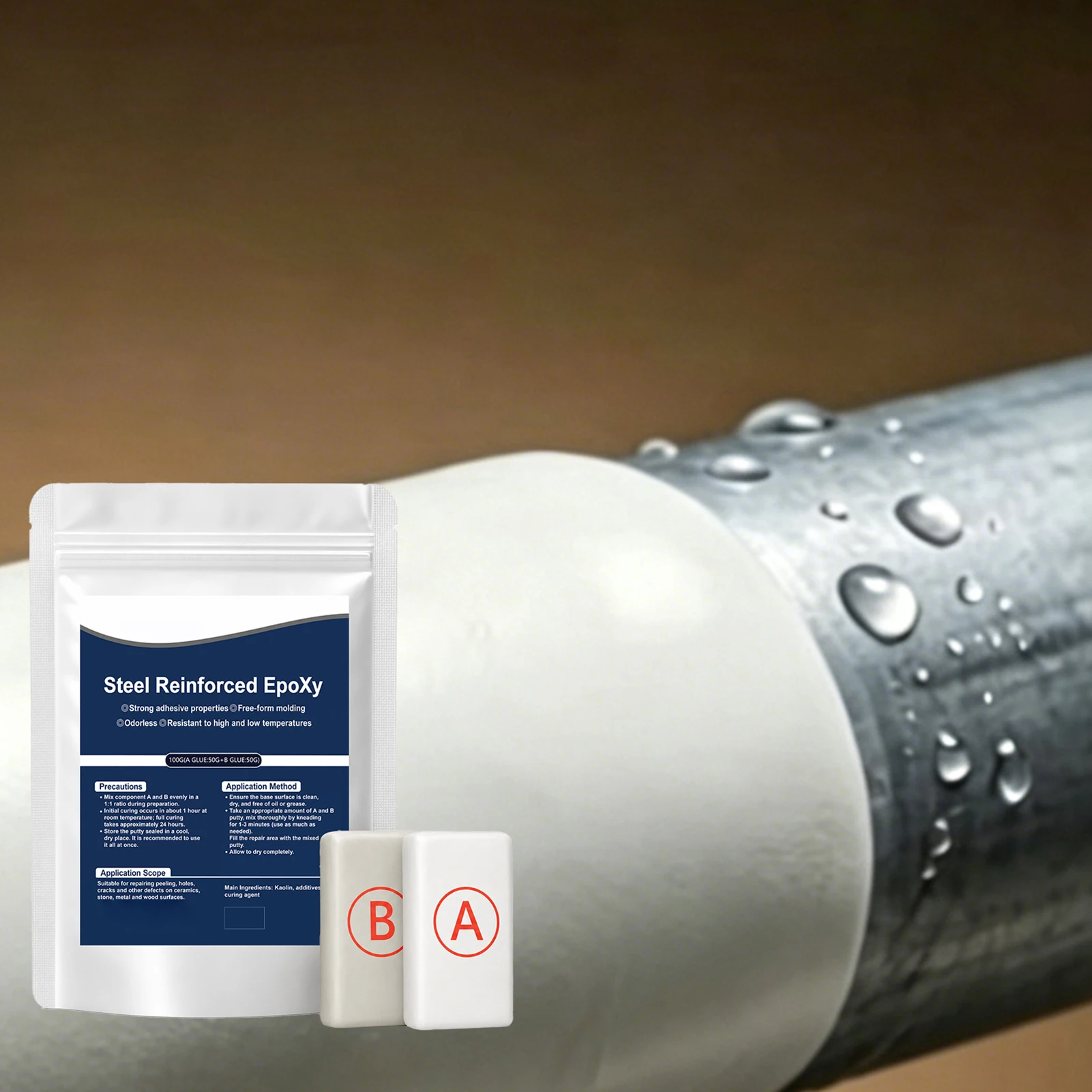 100g High-Strength Multi-Purpose Repair Clay,Strong Clay Iron Adhesive All Purpose Clay For Plastic Metal Ceramic