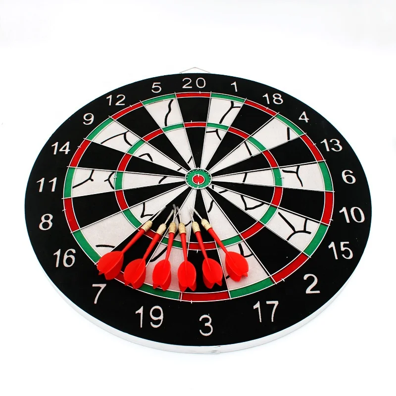 Fiberboard Flocking 18Inch Dartboard For Club Game