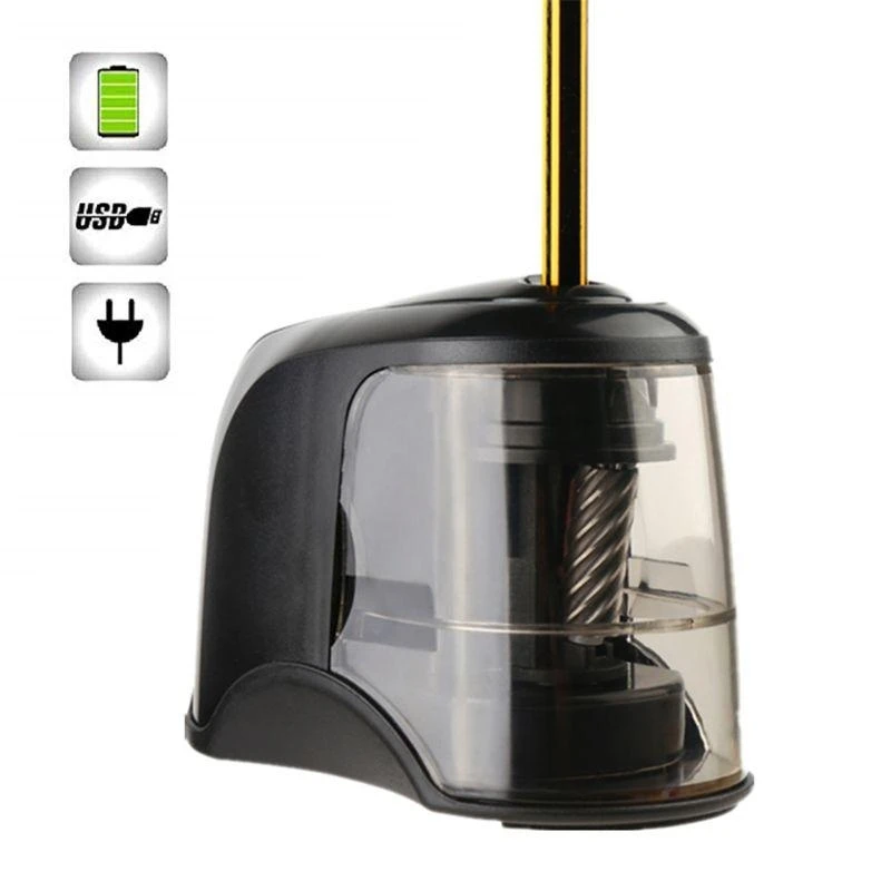  Students Pencil Sharpener Electric Sharpener Large Pencil Shaving Collection Box