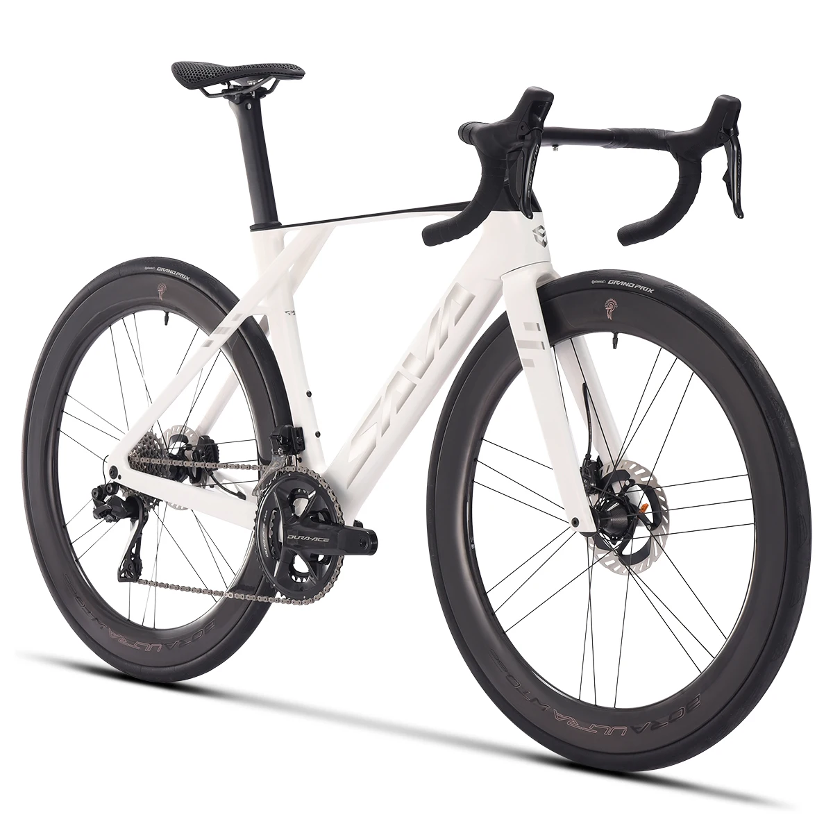 Bicicleta de carretera SAVA totalmente de fibra de carbono equipada con el kit de cambio electrónico SHIMANO DURA-ACE 9270 Di2