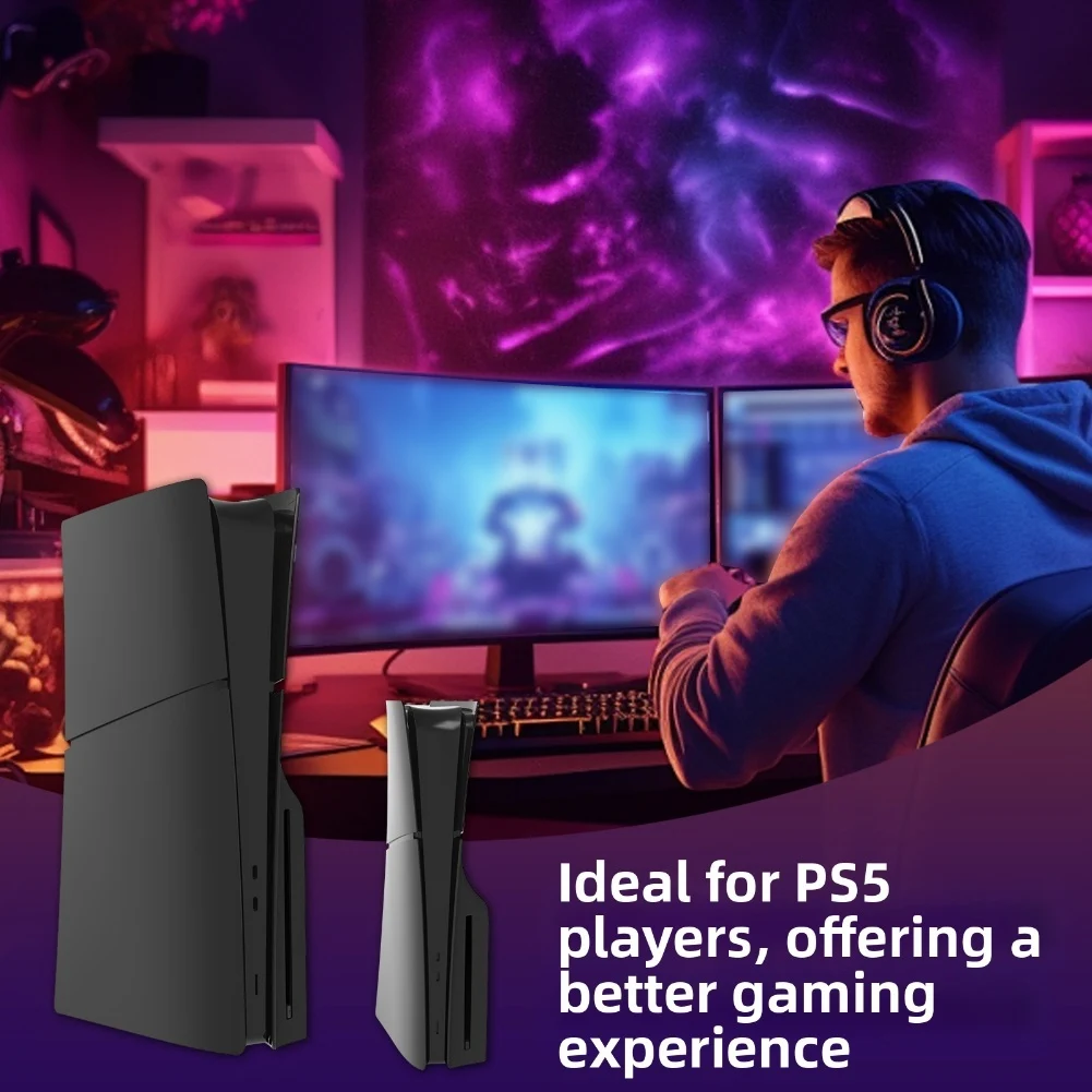لوحدة التحكم في الألعاب PS5Pro مجموعة غلاف حماية مكونة من 5 قطع غطاء حماية واقي بسمك 3 مم ملحقات استبدال الألعاب