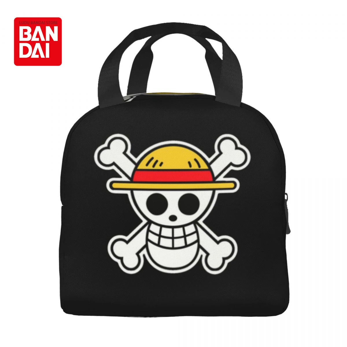 Custom One Piece Skull Logo Lunch Bag Women Cooler Warm Insulated Lunch Box for Kids School Children