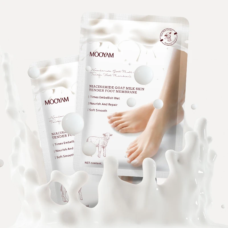 Foot Pack Mask Nicotinamide Goat Milk Skintender Foot Membrane Patches Moisturizing Remove Calluses Peeling Anti-Cracked Skincar