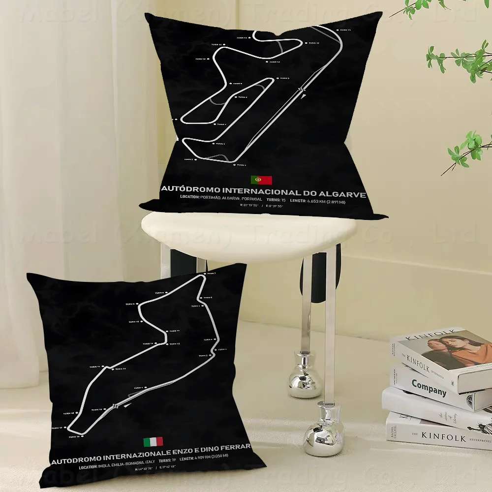 

F1 Morocco Season Calendar Personalized Pillow Cover Kids Bedroom Wild Party Decor Pillowcase Kid Birthday Shower Gift