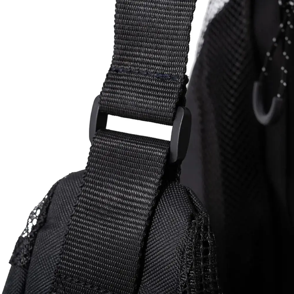 Multifunctional Basketball Mesh Bag Breathable Adjustable Single Ball Bag Portable with Zipper Pocket Sports Ball Shoulder Bag