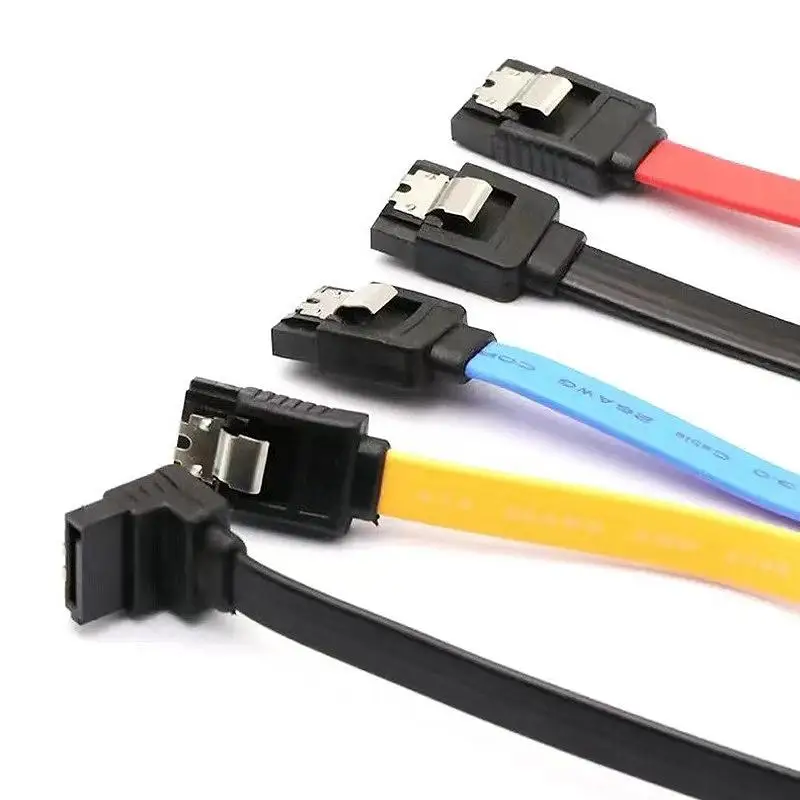 SATA SSD Data Cable 8 Pin to 7 Pin 0.4m Length Easy Cable Management Elbow for Gaming Computer Build