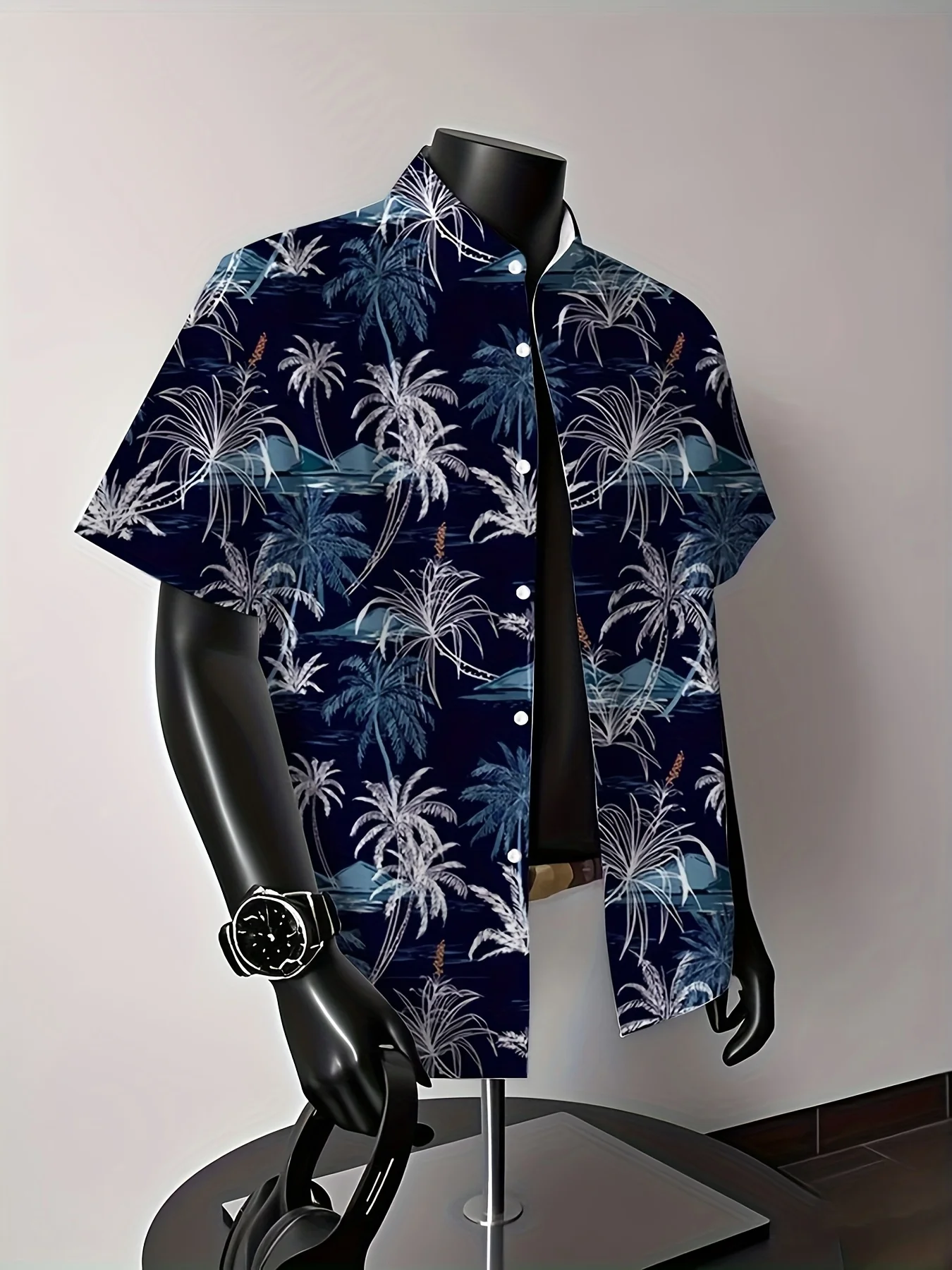 Men's Hawaiian Coconut Tree 3D Printed Shirts - Regular Fit - Tropical Style - Beach Casual Resort Shirt - Summer Casual Wear