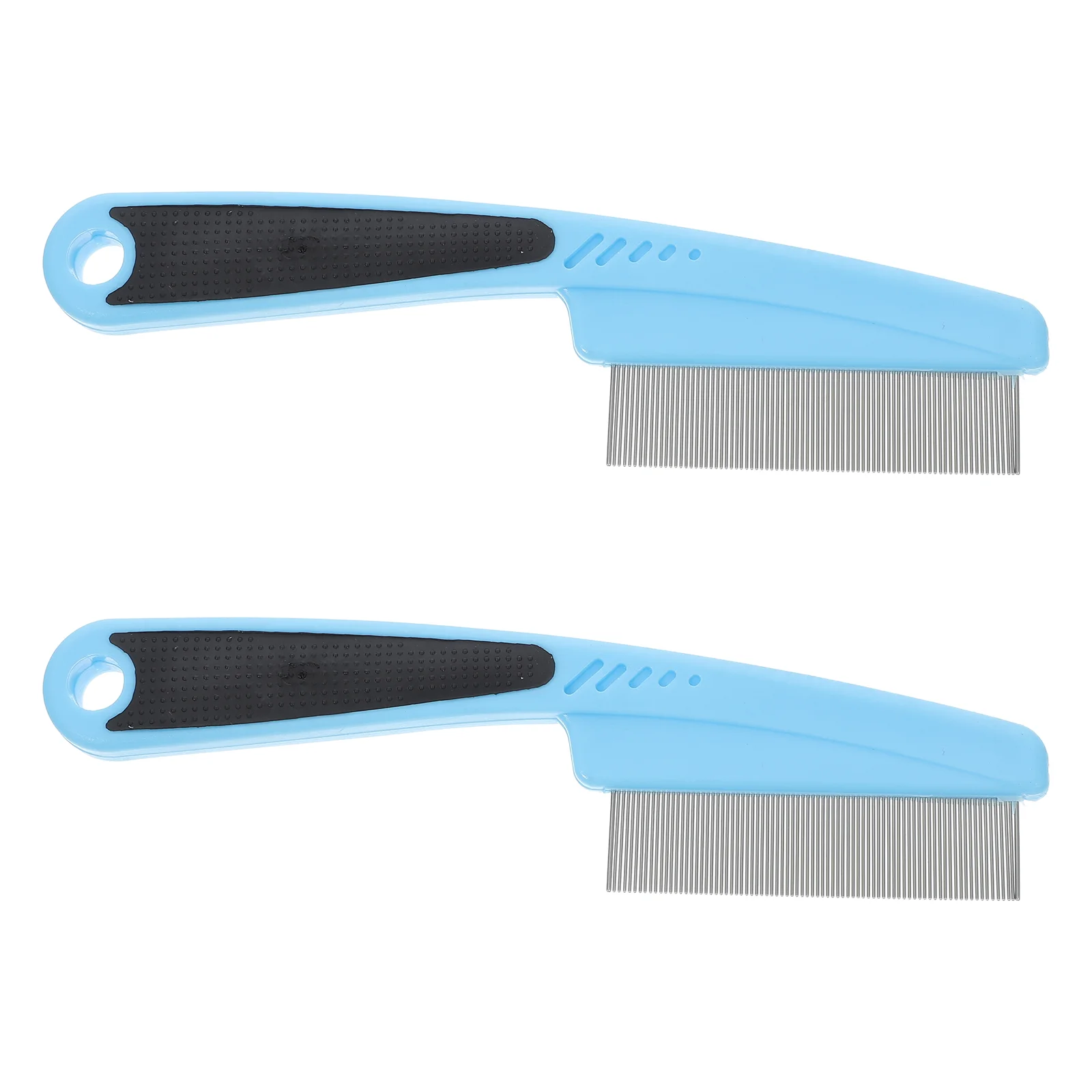 

2 Pcs Stainless Steel Fine Tooth Comb Pet Dandruff Remove The Hair Pick Combs for Women Child