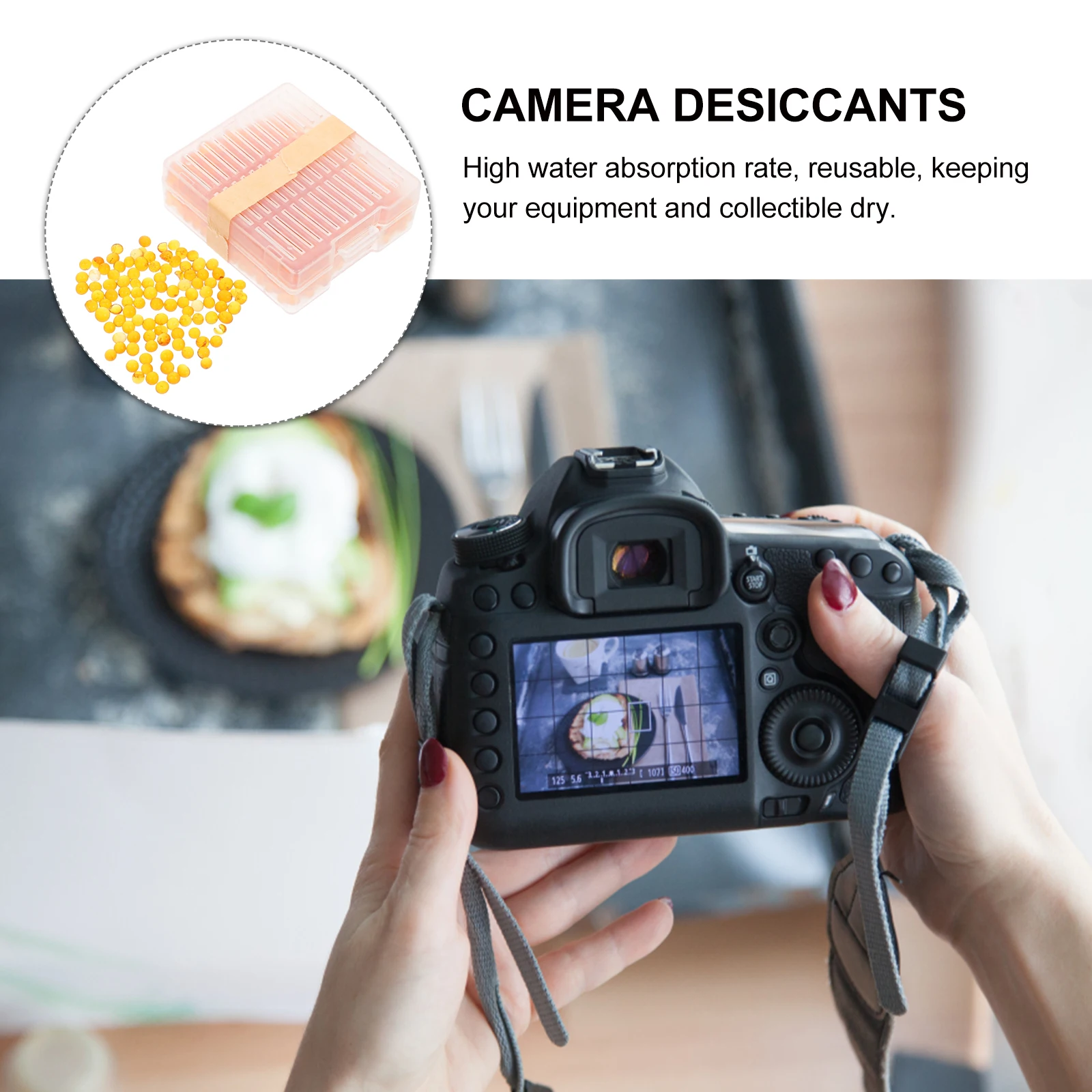 

2pcs Reusable Silicone Desiccant Beads High Absorption For Camera Violin Guitar Piano Speaker Instrument Electronics Tea