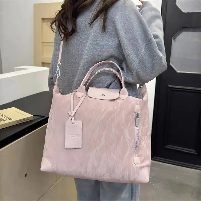 Premier New Fashion Textured سعة كبيرة حمل حقيبة أنيقة عارضة الكتف حقيبة كروسبودي متعددة الوظائف السفر حقيبة قاعة رياضة