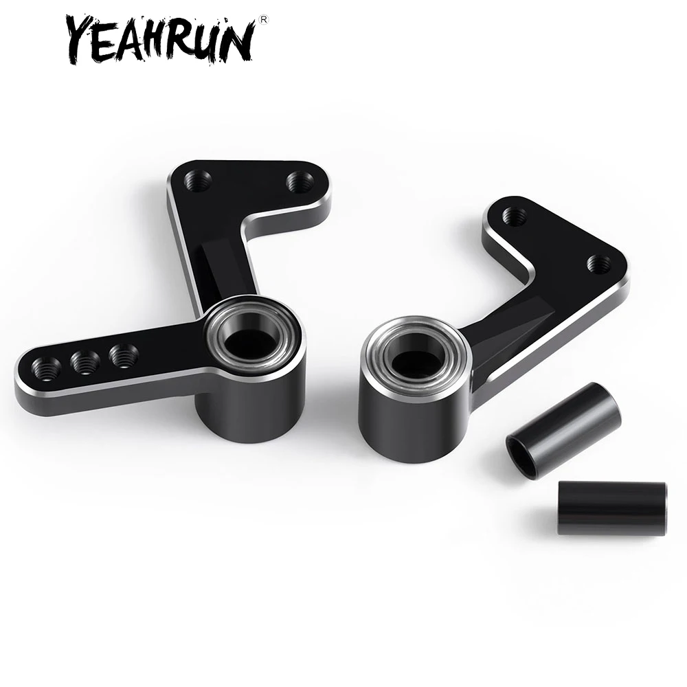 YEAHRUN Black Metal Ball Bearing with Steering Set for Team Associated RC10 1/10 RC car Upgrade Parts