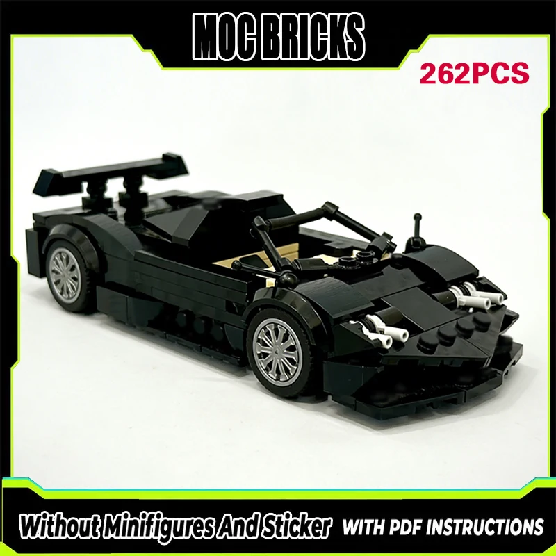 

Speed Racing Car Model MOC Building Bricks Convertible Sports Car Modular Technology Gifts Holiday Assemble Children Toys Suit
