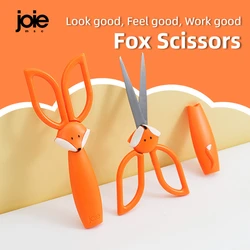Joie Stainless steel Scissors Fox Scissors Anti Stick Scissors Stationery Office Student DIY Hand Craft School Tool Supplies