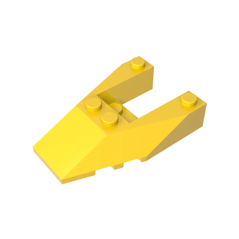 MOC 6153 small particle mosaic building block parts domestic basic accessories 4x6 inclined wedge assembly toy