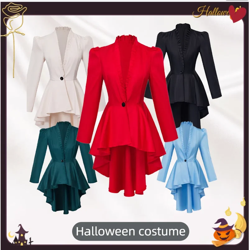 

Renaissance Costume Ladies Steampunk Medieval Tuxedo Gothic Victorian Vintage Clothing Halloween Costume