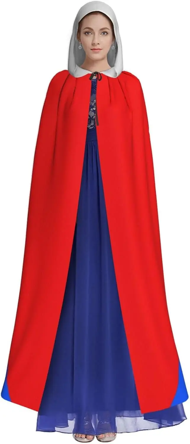 Customization Flag Hooded Cape Cloak For Men Women Halloween Robe Party Cosplay Costume Patriotic Decoration