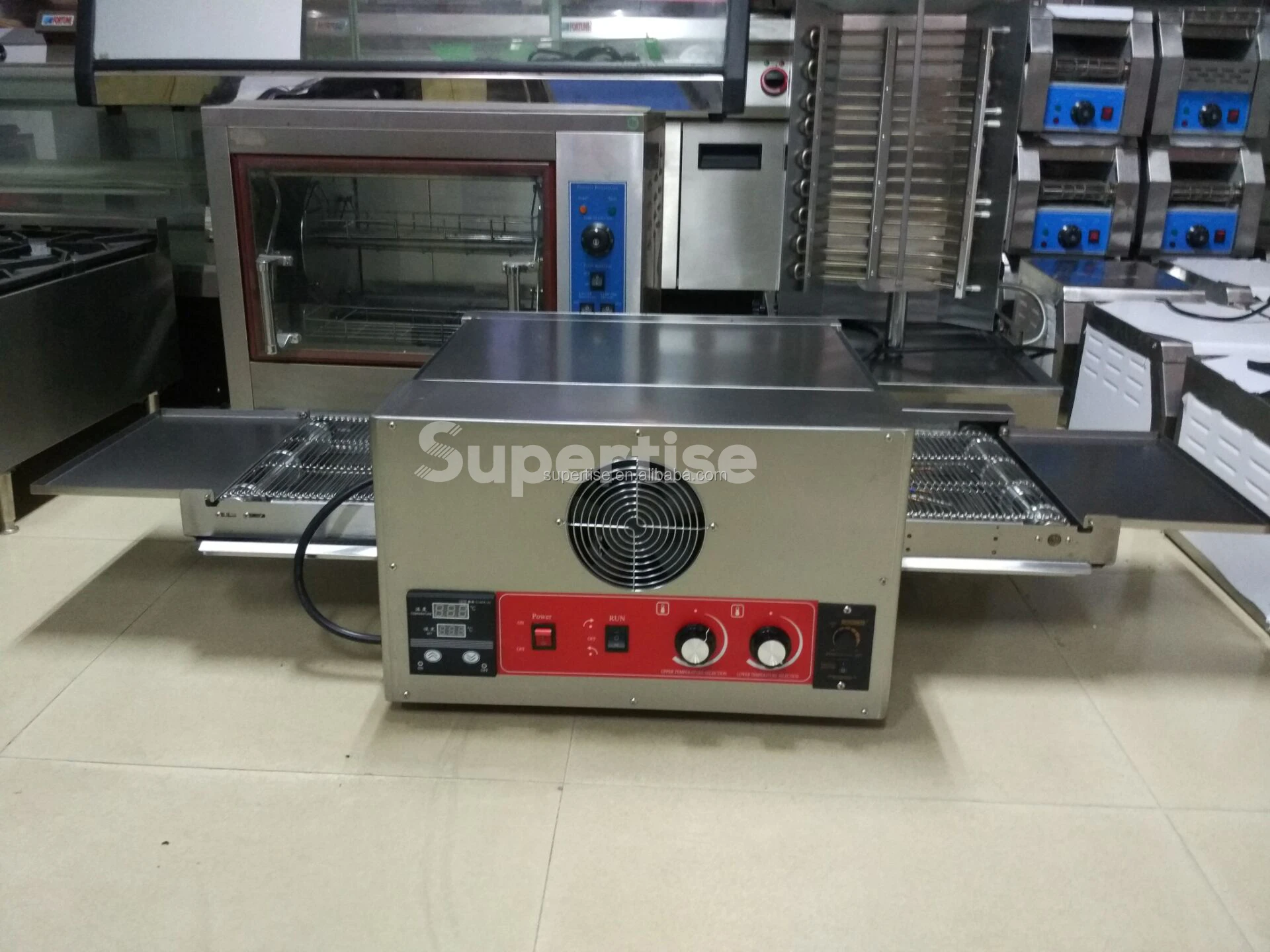 Supertise Commercial Electric Conveyor Belt Pizza Oven For Sale/Automatic Stainless Steel Pizza Conveyor Oven