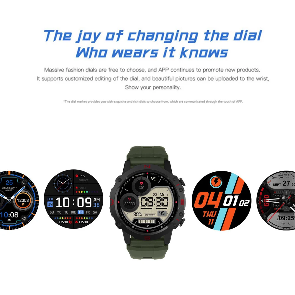 ساعة ذكية مقاومة للماء للرجال والنساء ، مكالمة أسنان زرقاء ، أوضاع رياضية ، مساعد صوت ، صحة ، + قرص نوم غني