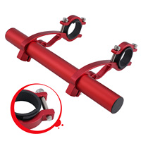 1 Pc Bicycle Handlebar Light Rack Aluminum Alloy Speedometer Double Extend Bracket Mountain Bike Handle Bar Holder Accessories