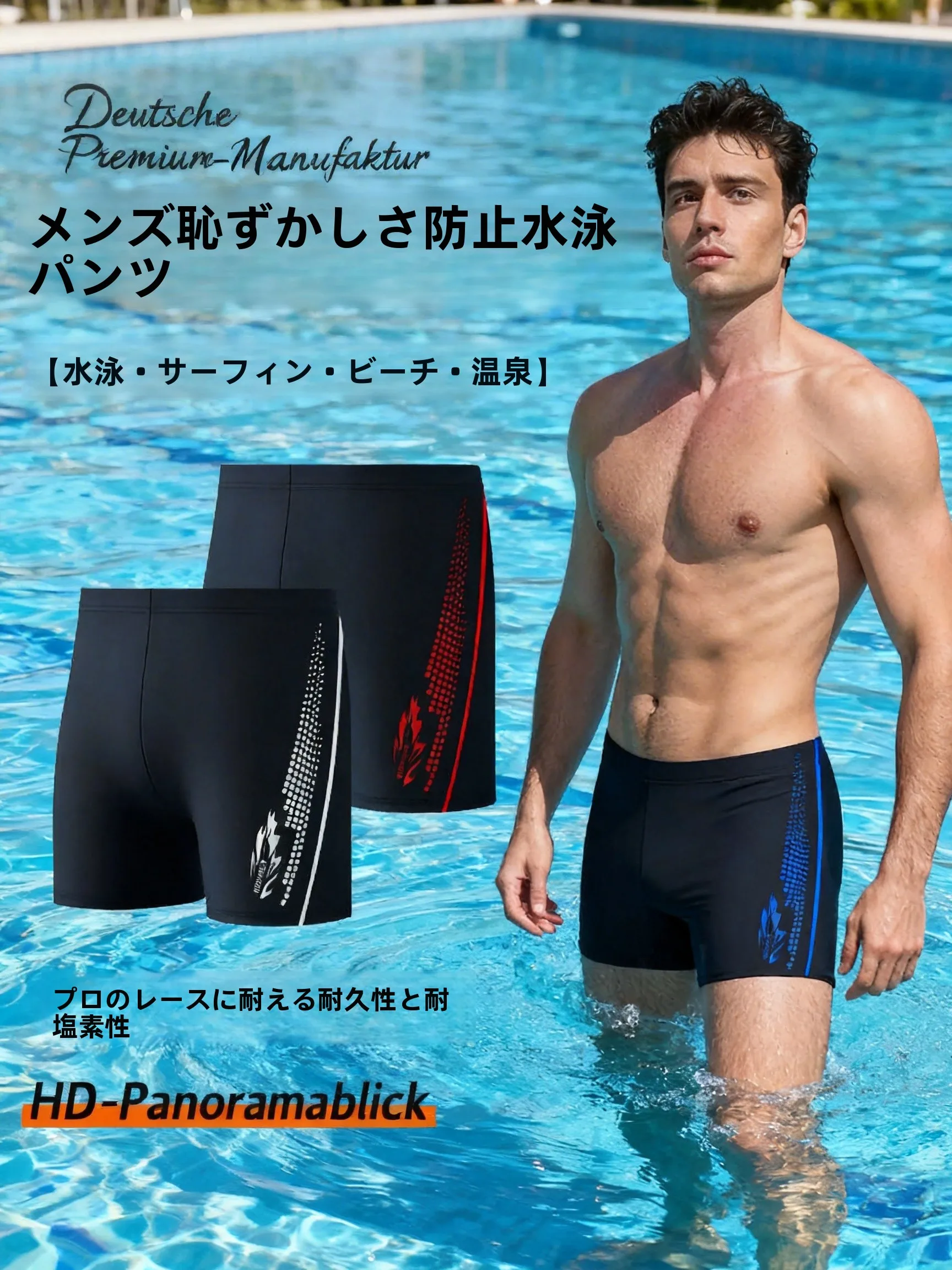 maillot-de-bain-pour-homme-entrainement-professionnel-sechage-rapide-anti-embarras-ensemble-trois-pieces-avec-bonnet-de-bain-fitness-sport