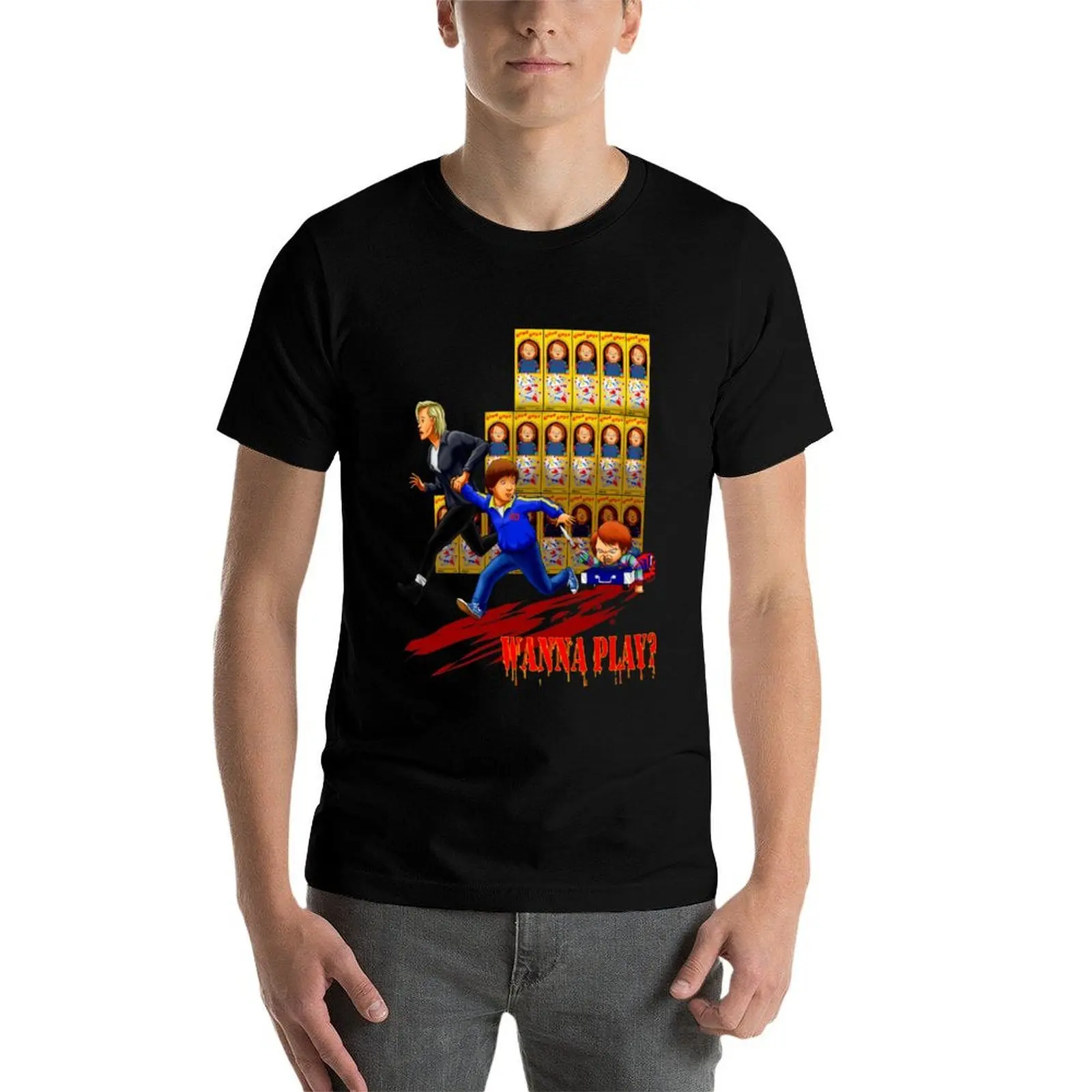 Wanna Play? 2 T-Shirt graphic t shirts for man man t shirts cotton T-Shirt