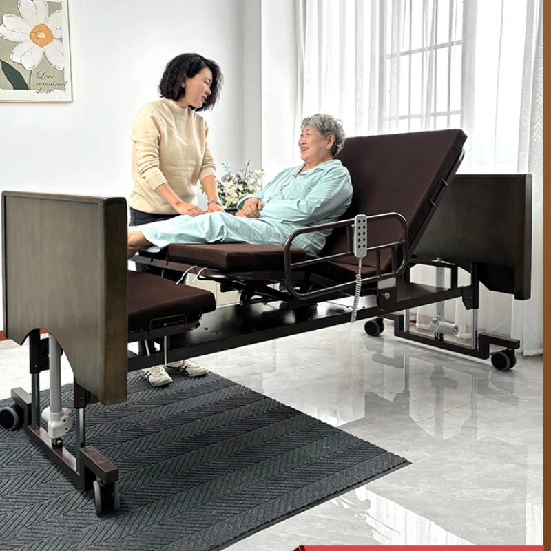 Home nursing bed for the elderly rotary  tilting forward and backward electric multi-functional hospital bed