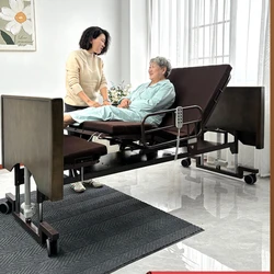 Home nursing bed for the elderly rotary  tilting forward and backward electric multi-functional hospital bed