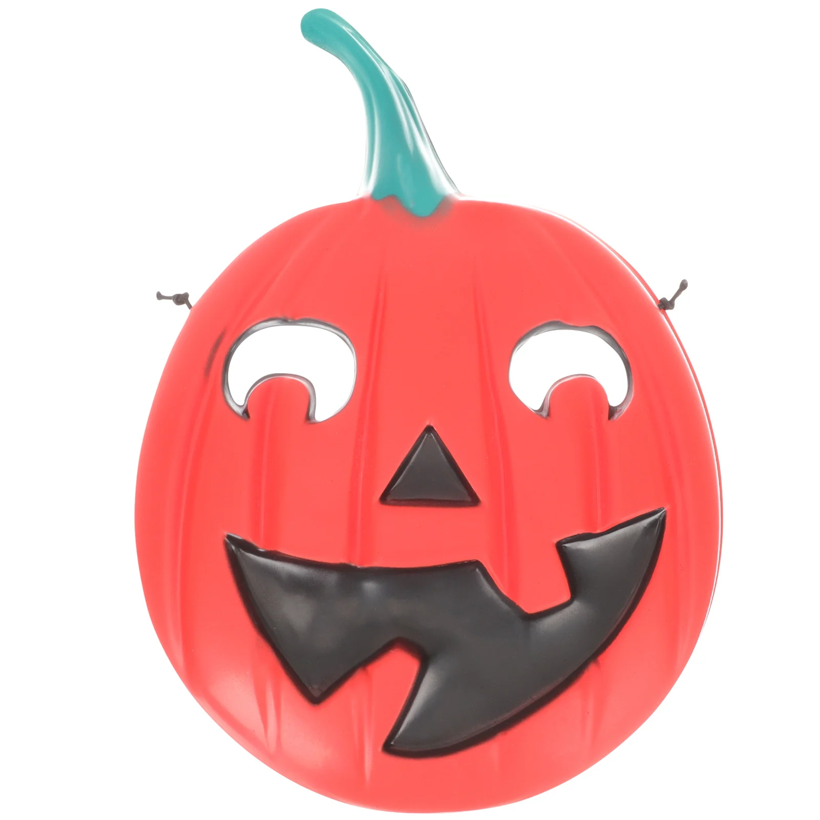 

2Pcs Halloween Pumpkin Mask Stylish Masks Creepy Smile Spooky Decorations Realistic Scary Shape Long Hair Design Cosplay Party