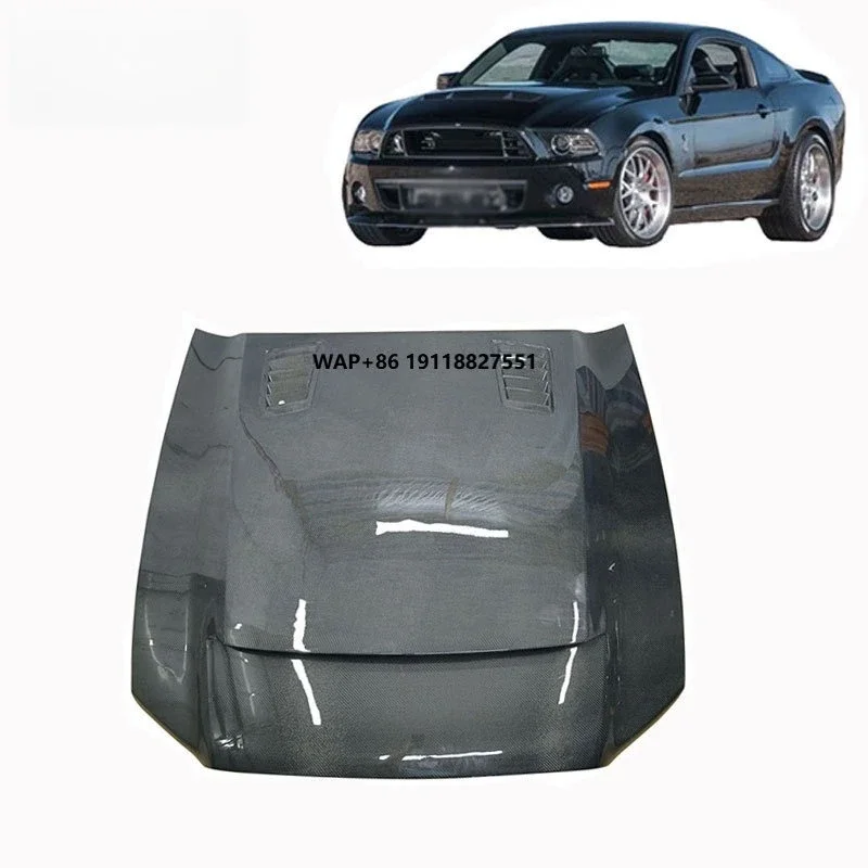 

Carbon Fiber Hood for 2013 Mustang GT Carbon Fiber Engine Cover New Hood with Bolts Included Custom for Car