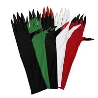 Scary Ghost Claw Halloween Black Green Red Gloves Long Nails Witch for Horror Thriller Cosplay & Costume Performances Accessorie 2
