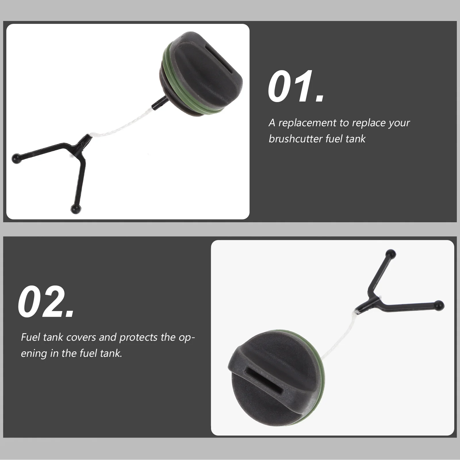 

Black Chainsaw Fuel Oil Cap Sturdy Replacement Cover for Brushcutter Hedge Trimmer Lawn Mower Reliable Garden Tool Part