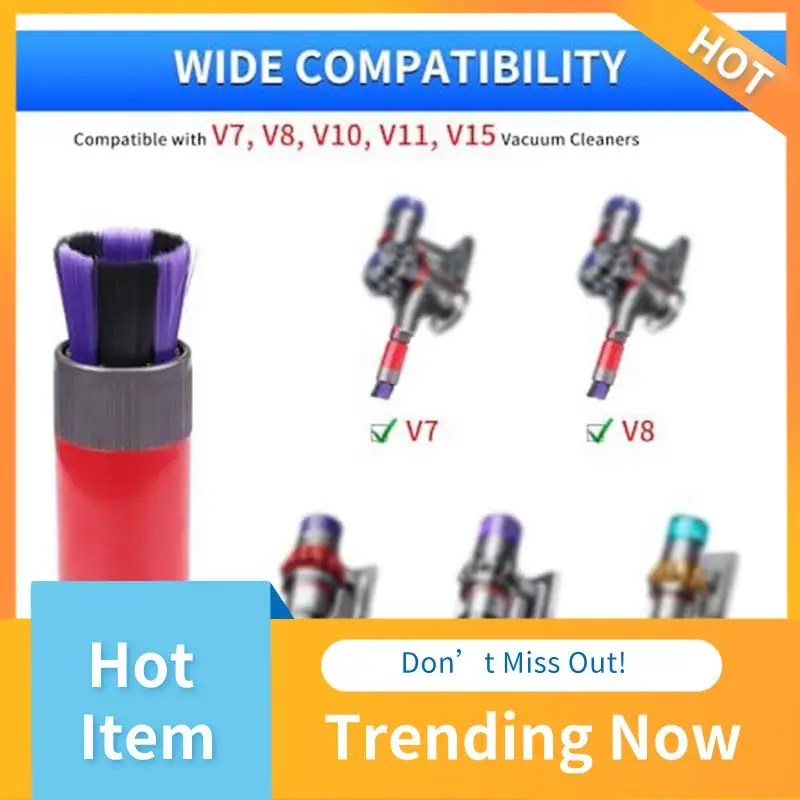 A13I-Awkward Space Tool Set Kit dengan Set Sikat Debu Bebas Goresan untuk Dyson V15 V12 V11 V10 V7 V8 Set Pembersih Detail Vakum K