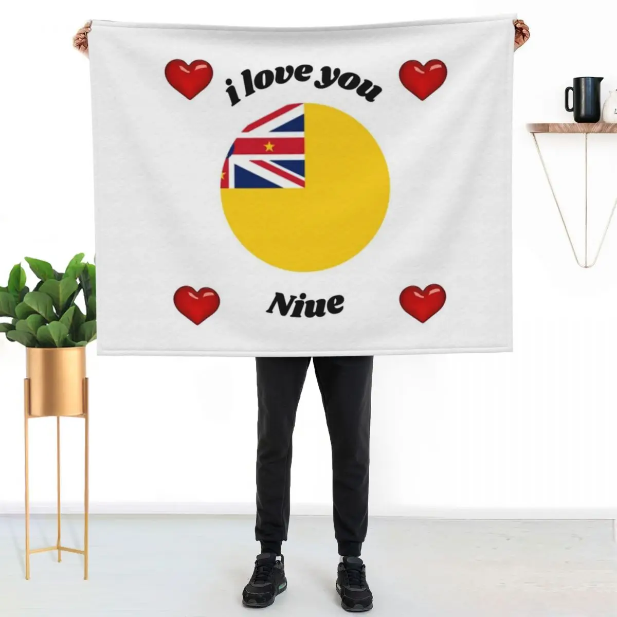 

flag niue Throw Blanket Warm Throw Blanket Gift for Anniversary