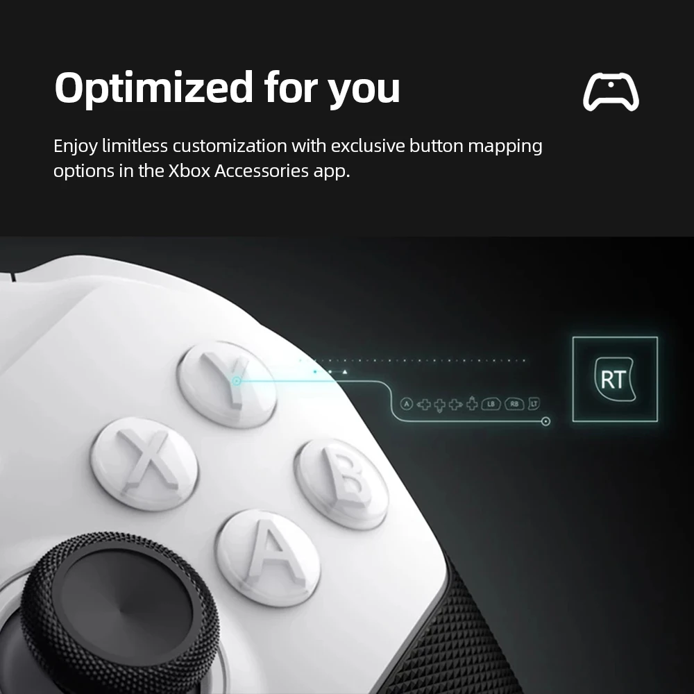 وحدة تحكم لاسلكية Microsoft Xbox Elite Series 2 Core - لجهاز Xbox X Xbox S Xbox One Windows PC المحمول - وحدة تحكم فقط