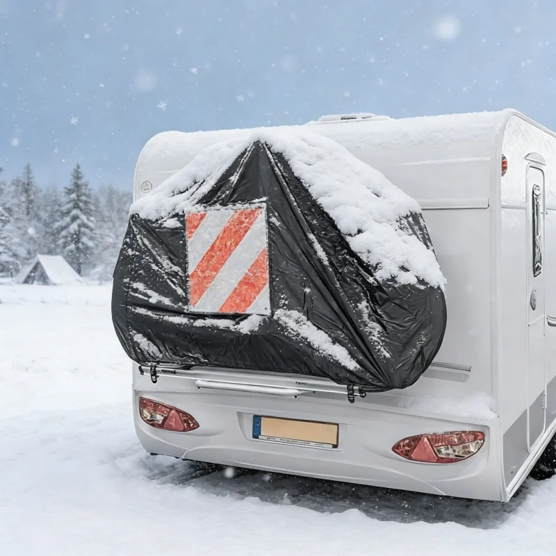 1PCS Waterproof Dustproof Snowproof Caravan Pillion Bike Cover Car Cover Caravan Motorhome Camping Accessories