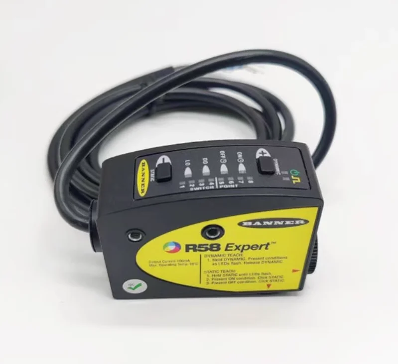 BANNER R58 Expert Original Color Sensor R58ECRGB1 R58ECRGB2 R58ECRGB1Q R58ECRGB2Q