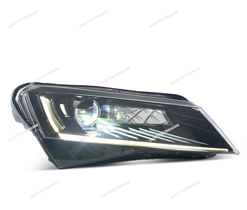 

Подходит для 16-18 Skoda Speed Pie, модифицированных светодиодных дневных ходовых огней, добро пожаловать, гоночные фары с двойной линзой в сборе