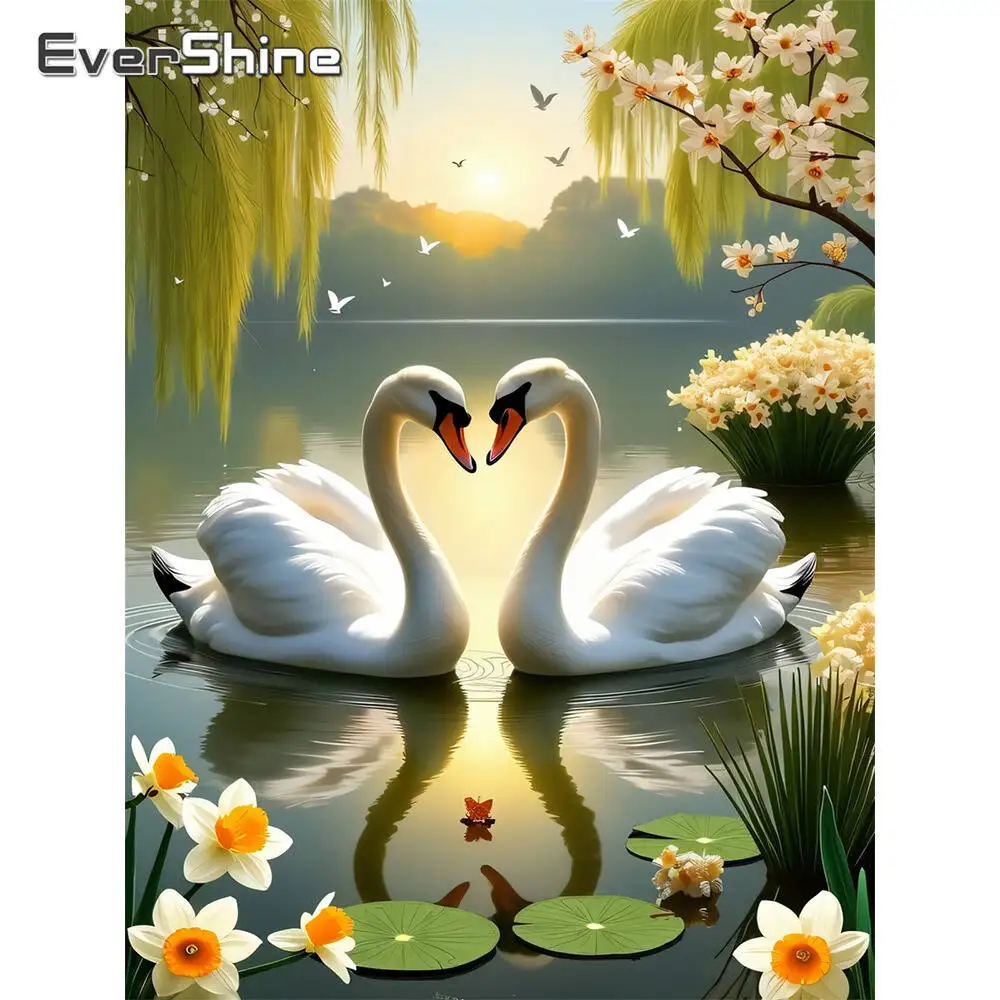 Evershine Diamant-Malerei, Hund, Tier, Strass-Bilder, Cartoon-Diamant-Stickerei, Brücke, buntes Kunsthandwerk, handgefertigtes Geschenk