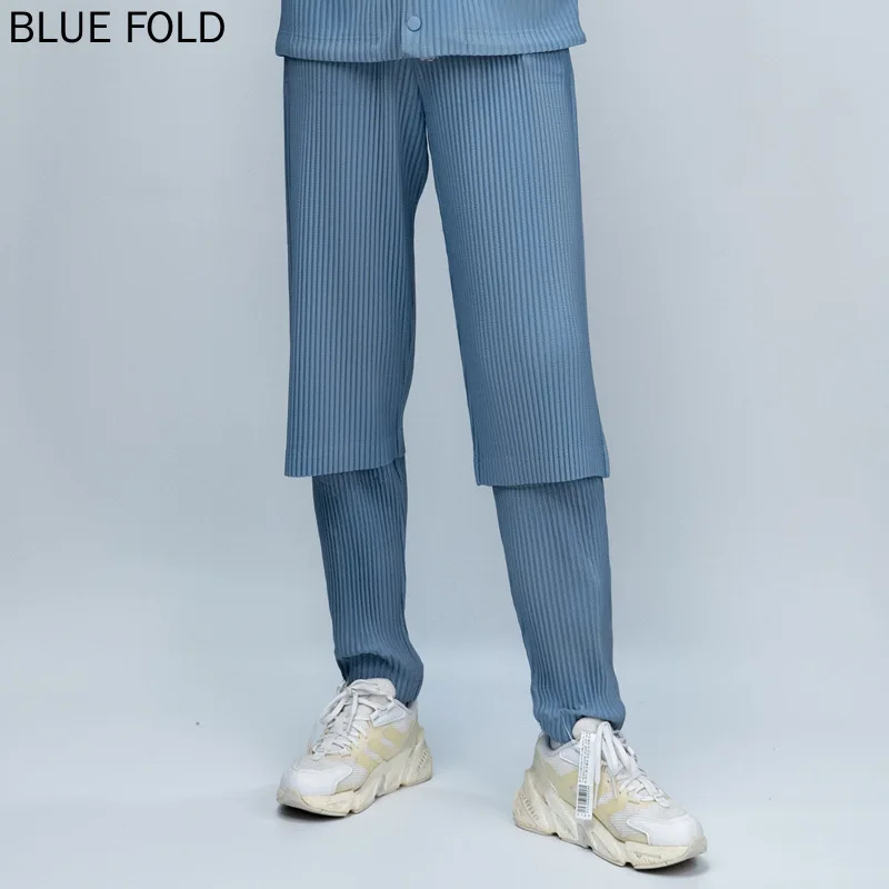 

Miyake Pleated Japanese Casual Pants for Men Spring and Summer Overalls Loose Pants Personalized Trendy Trousers PLEATS Pants