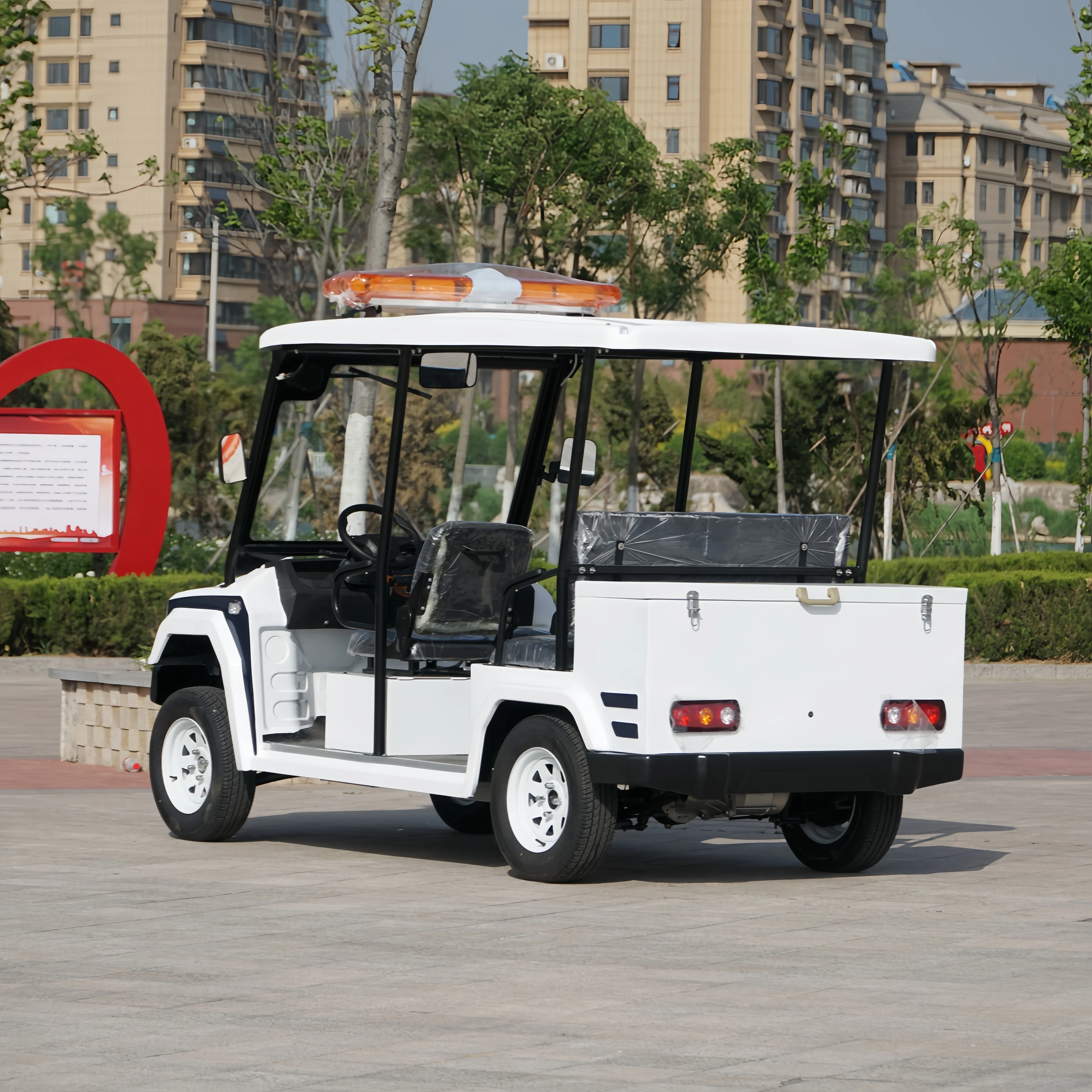 Electric Sightseeing Vehicle Seats Mini Pickup New Cart Energy Truck Battery 8 Buggy Sale Security Patrol Car