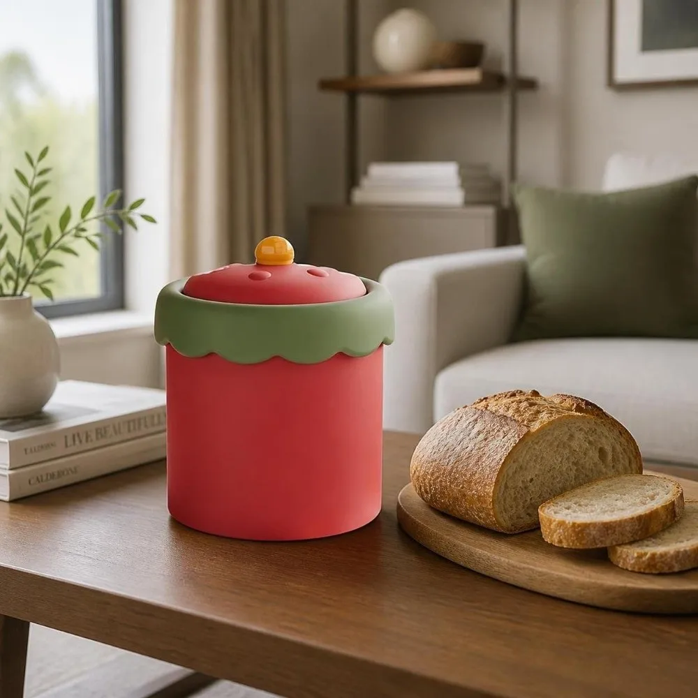 Cute Plastic Desktop Trash Can with Cover Portable Waste Paper Basket Stylish Look Cartoon Garbage Can Student