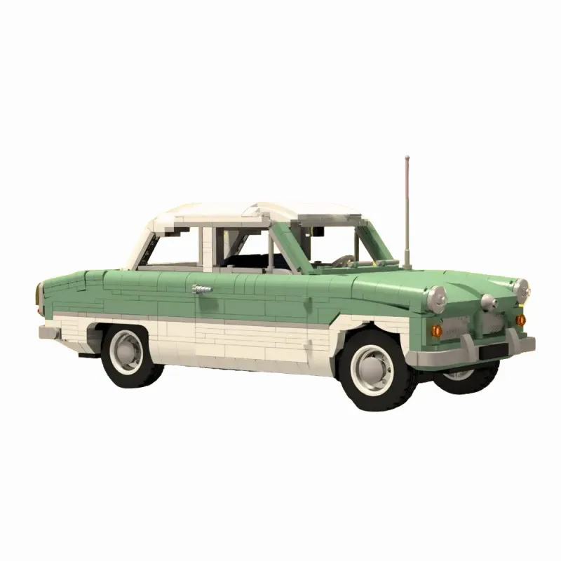 

MOC Classic Retro Cars Taunus 12m Building Blocks Advanced Building Sets Vintage Vehicle Model Adults Fun Display Toy