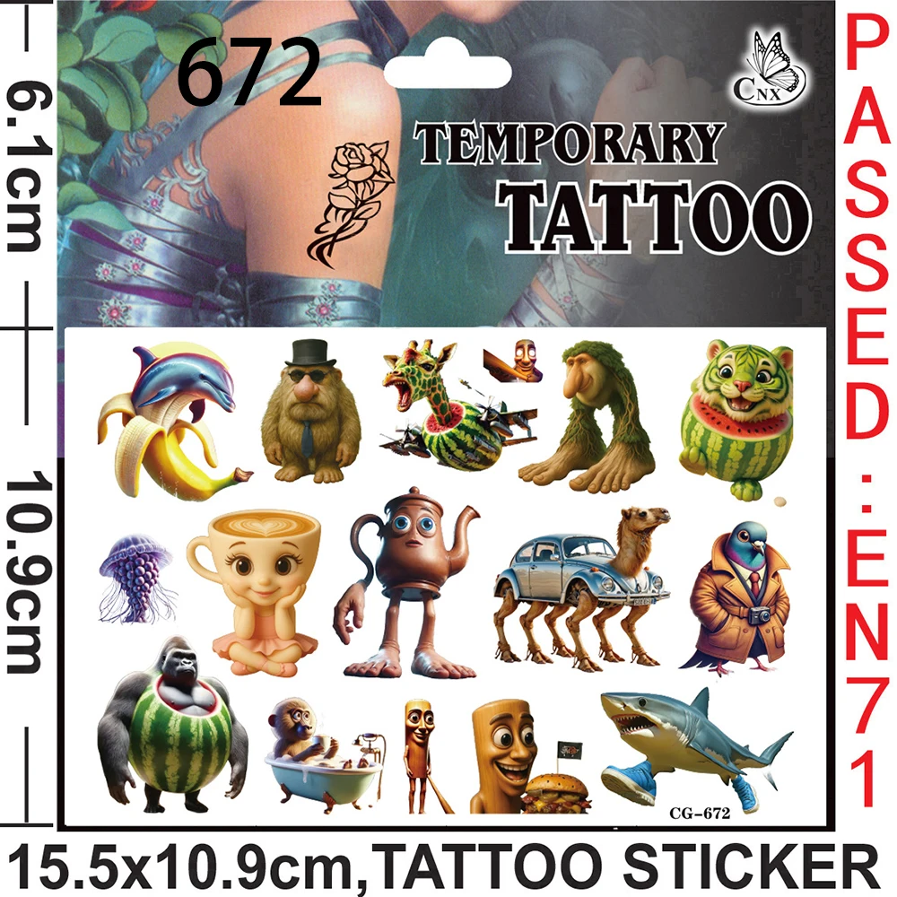 ملصقات وشم Brainrot الإيطالية هدايا الحفلات الهدايا التذكارية لأعياد ميلاد الأطفال لعبة تزيين حقيبة جودي حشو عيد الميلاد