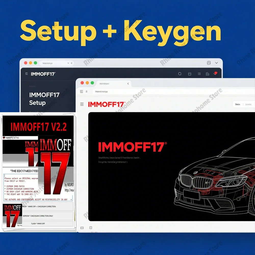 

New IMMOFF17 ECU Programming Software with Keygen for Unlimited Installs EDC17 Immoff 17 with Install Video Guide by NEUROTUNING